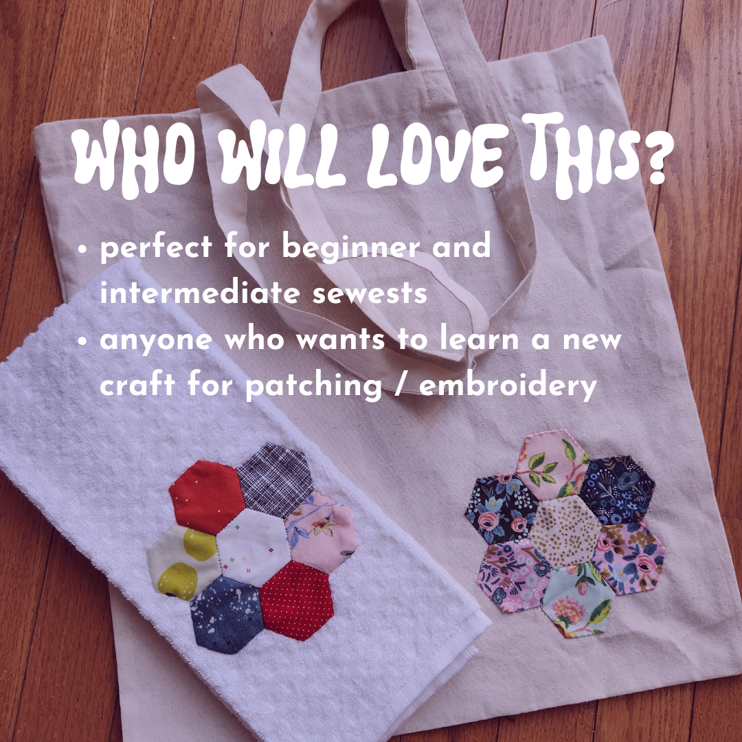 Flower Hexies: Intro to English Paper Piecing // Sun Mar 23rd 2-4pm