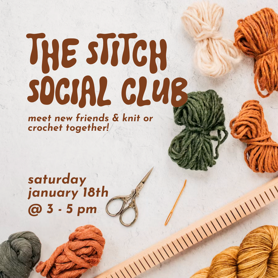 The Stitch Social Club // Sat Jan 18th