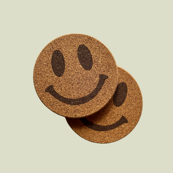Smiley Cork Coasters