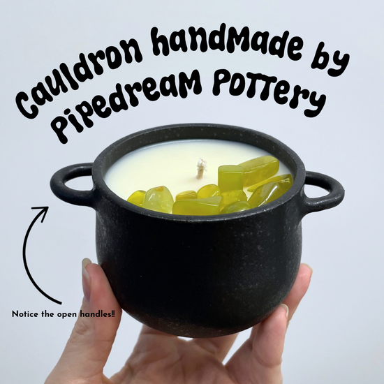 Cauldron Candle // Pipedream Pottery version