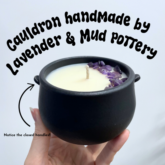 Cauldron Candle // Lavender & Mud version