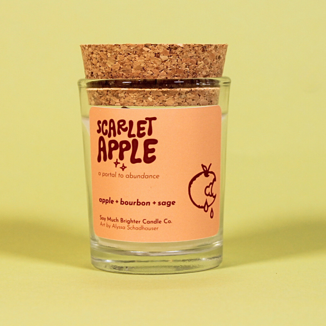 Scarlet Apple: a portal to abundance // The Portal Collection // 2oz votive