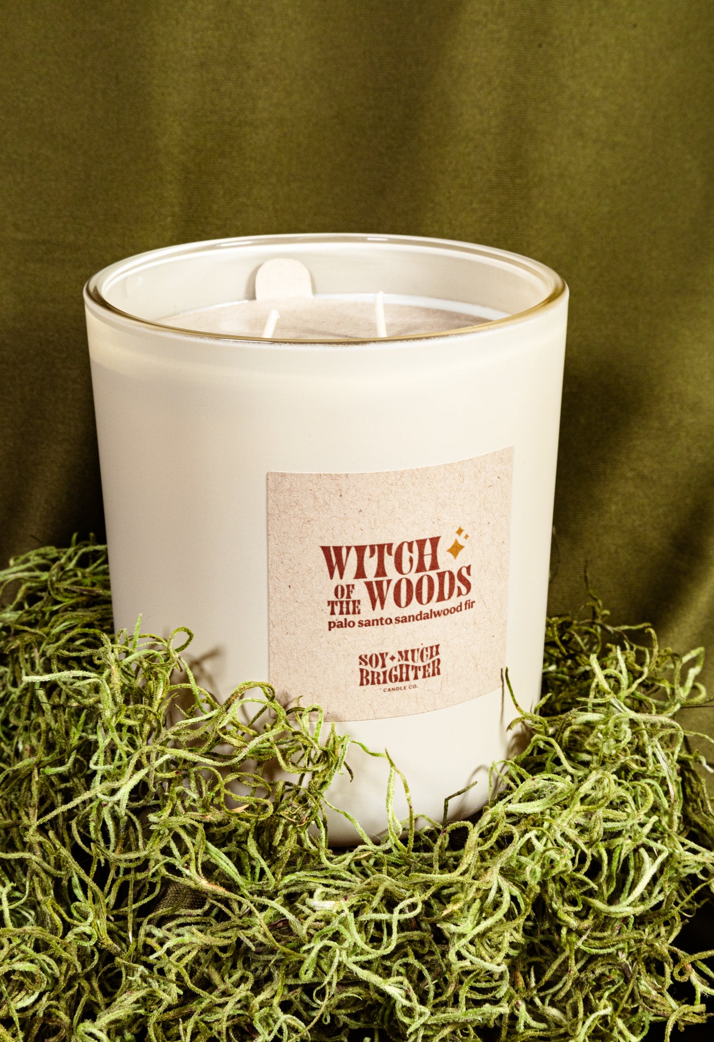 Soy Candle // Palo Santo + Sage – Witch in the Woods Botanicals